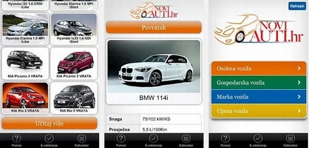 Smartphone aplikacija NOVI AUTI