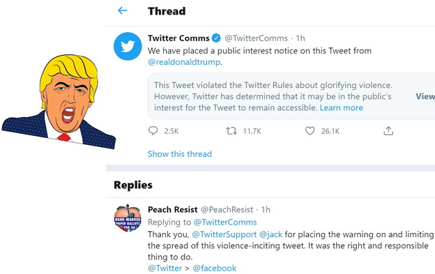 Twitter sakrio Trumpov post zbog veličanja nasilja