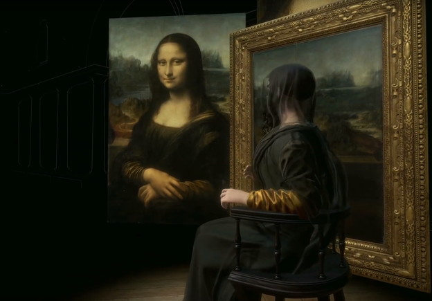 HTC VIDEO: Mona Lisa pozira ispred svoje slike