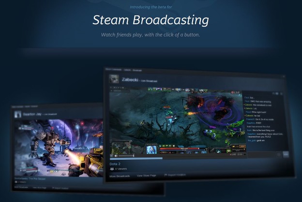 Steam Broadcasting omogućuje prijenose mečeva