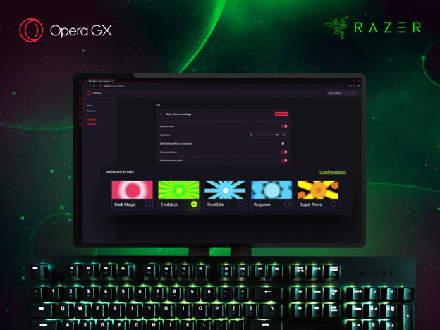 VIDEO: Novi Chroma efekti u Opera GX gaming pregledniku