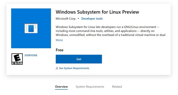 Windows Subsystem za Linux sada kao aplikacija