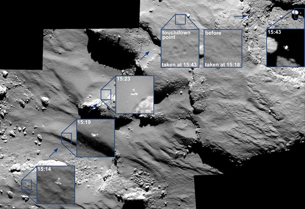 Pogledajte kako je Philae skakutao po kometu