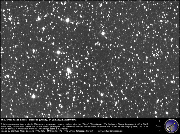 Sitna točkica u svemiru je JWST teleskop