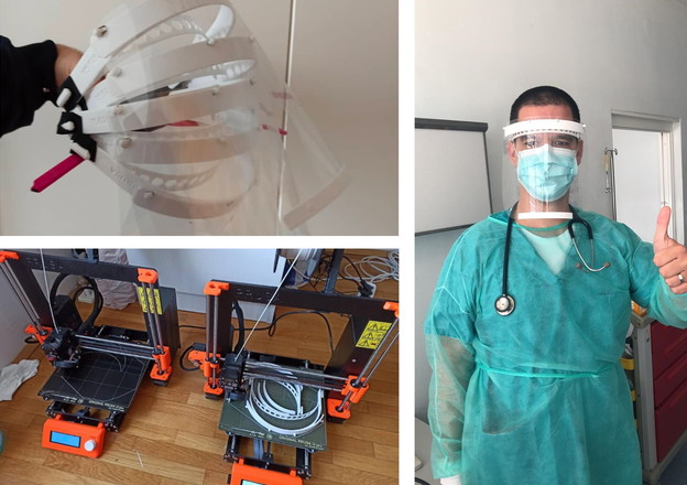 3D printanje vizira na inicijativu hrvatskih studenata
